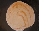 A picture of step 11 of Bhaji with plain paratha.