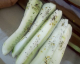 A picture of step 5 of Cucumber Chips.