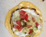 A picture of step 5 of Crunchwrap Supreme.