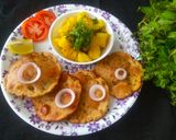 पुदिना पुरी आणि बटाट्याची भाजी (pudina puri ani batatyachi bhaji recipe in marathi) रेसिपी स्टेप 10 फोटो 