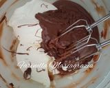 Foto del passaggio 6 della ricetta Torta cioccolatosa con crema di mascarpone e crema alle nocciole