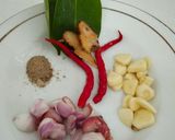 Foto langkah ke 2 dari resep Pepes Jantung Pisang Telur Asin.