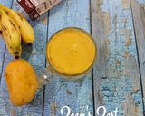 A picture of step 4 of 5 minutes Mango and Karpooravalli Banana Smoothie.