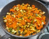 Une image de l'étape 16 de Curry de légumes sautés au gingembre et coriandre.