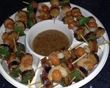 A picture of step 8 of Shrimp & Sausage Kabobs.