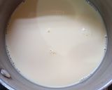 A picture of step 1 of Custard shake (mango flavour).