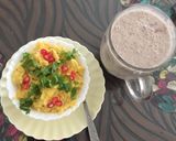 A picture of step 5 of Grated corn upma.