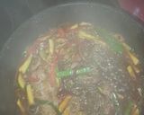 Foto del paso 4 de la receta: Huevos fritos, con fideos de arroz lomo de dos colores