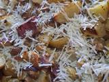 Over baked Chicken with Potatoes, Mushrooms and Onions