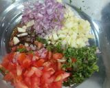 A picture of step 2 of Chatpata kurkure makhana ki chaat.