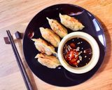 Hình bước làm 7 của món Bánh Xếp Nhật Gyoza Nhân Thịt Chiên Áp Chảo