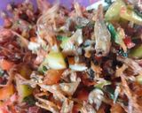 Foto langkah ke 3 dari resep Lawar teri dan jagung Bose khas Timor NTT.
