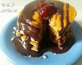 Foto langkah ke 7 dari resep Pancake With Strawberry Jam (penggagal diet) 😆.