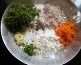 A picture of step 1 of Akki roti.
