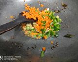 A picture of step 3 of Veg upma.