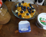 Foto del paso 2 de la receta: Crêpes rellenas de fruta, crema de requesón, yogurt griego con sirope de agave y canela