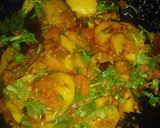 A picture of step 5 of Aloo baigan ki bhujya.