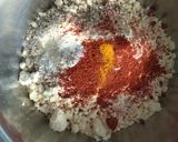 A picture of step 3 of Potato Fritters Pakoda.