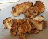 A picture of step 4 of Linseed & crunchy nut Cornflakes deep fried Chicken. 😀.