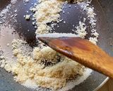 A picture of step 3 of Kashmiri Gur Halwa.