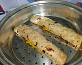 A picture of step 3 of Roti Patra(from leftover roti).