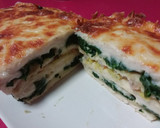 Foto del paso 6 de la receta: Pastel con pan de molde de espinacas y gambas