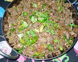 A picture of step 6 of Kohati keema Karahi.