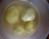 A picture of step 1 of Lyonnaise Potatoes.