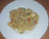 Foto del paso 3 de la receta: Arroz con bacalao, almejas y garbanzos