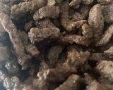 A picture of step 2 of Chinese beef fried rice.
