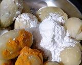 A picture of step 5 of Ragda Patties.