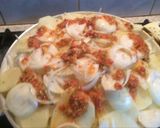 A picture of step 5 of Spicy oven baked sautéd potato and bacon gratin.