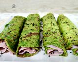 Foto del paso 4 de la receta: Crêpes de espinacas con pechuga de pavo