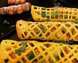 A picture of step 5 of Fresh Turmeric Net Masala Dosa.