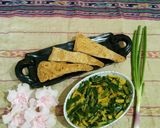 A picture of step 5 of Leek Sabji.