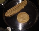 A picture of step 2 of Kerala paratha.
