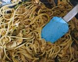 A picture of step 7 of Leftovers singaporian egg fried rice.