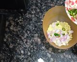 A picture of step 2 of Papad Churi.
