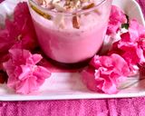 A picture of step 4 of Pink malai shake easy and quick.
