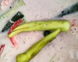 Gambar langkah 5 resipi Sayur Lemak Sawi Bersama Timun Jepun.