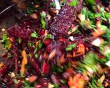 A picture of step 3 of Pink Volcano salad 🌋.