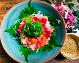 A picture of step 4 of Sashimi Fish Salad.