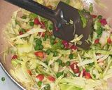 A picture of step 3 of Vegetable fried rice.