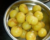 A picture of step 1 of Amla ki khatti meethi goli.
