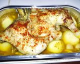 Foto del paso 4 de la receta: Pollo asado a la cerveza con papas