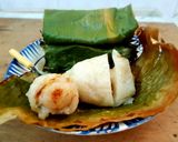 Hình bước làm 3 của món Xôi bọc chuối nướng