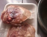 A picture of step 1 of 4ingredient chicken curry and rice..