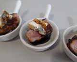 Foto del paso 5 de la receta: Secreto con queso azul y reducción de Vermouth