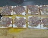 A picture of step 3 of Prawn and Pork Toast.
