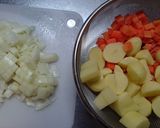 A picture of step 1 of Hearty Katsu Curry.